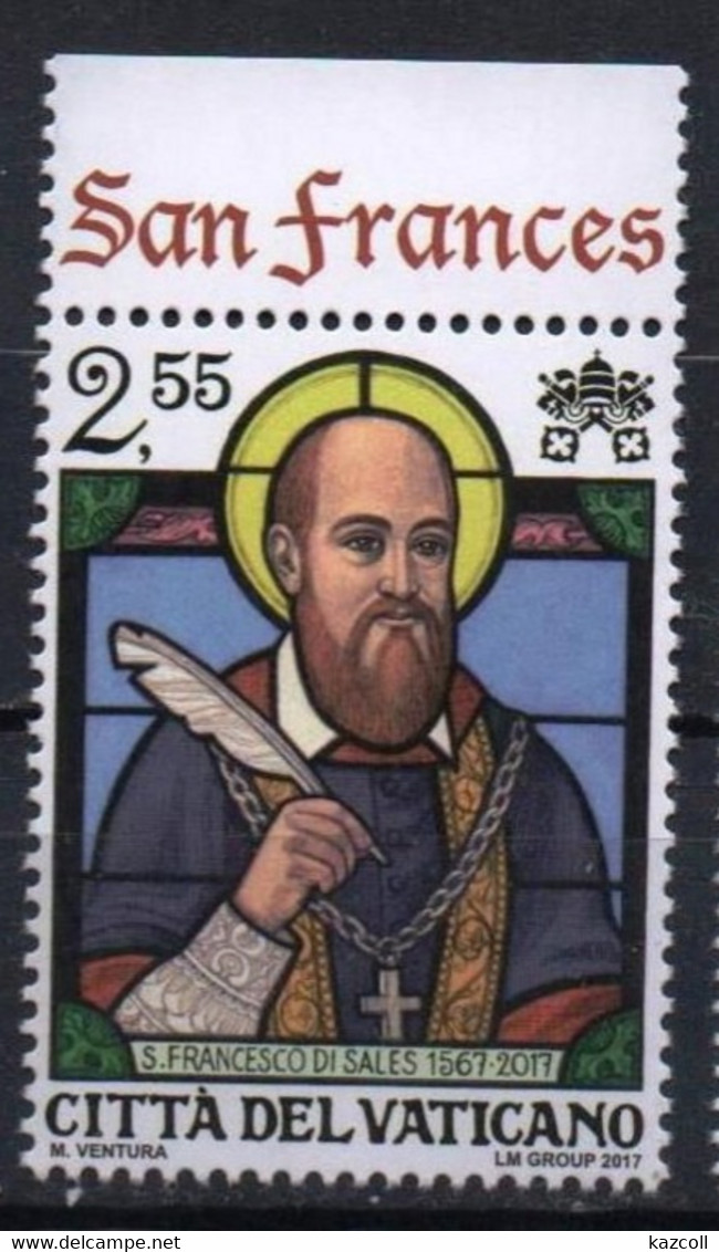 Vatican  2017. 450th Anniversary Of The Birth Of Saint Francis De Sales. Religion. Christianity.  MNH - Neufs