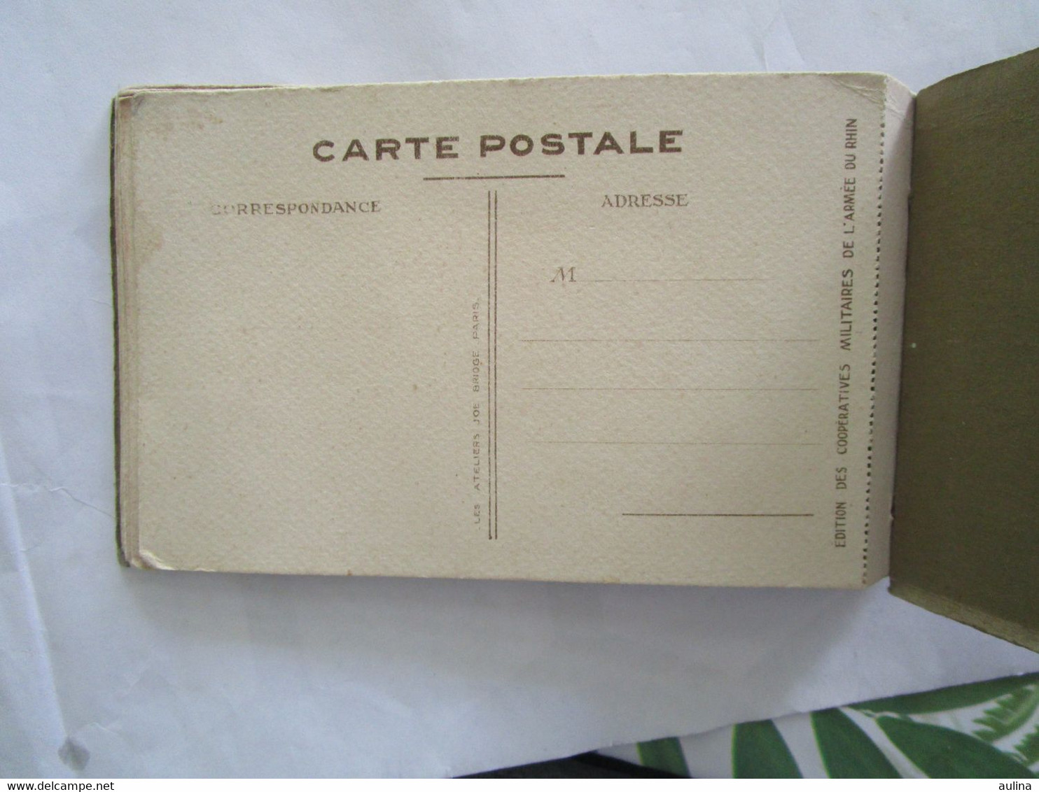 carnet de 10 cpa la garde du rhin