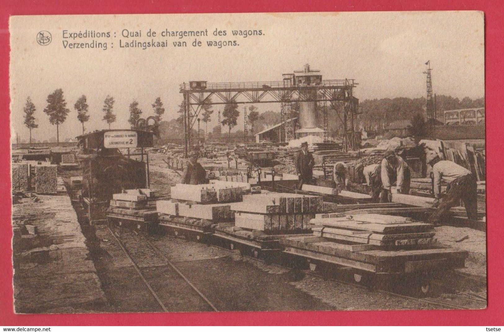 Soignies - Carrières Du Hainaut ... Différentes étapes - Quai De Chargement Des Wagons ( Voir Verso ) - Soignies