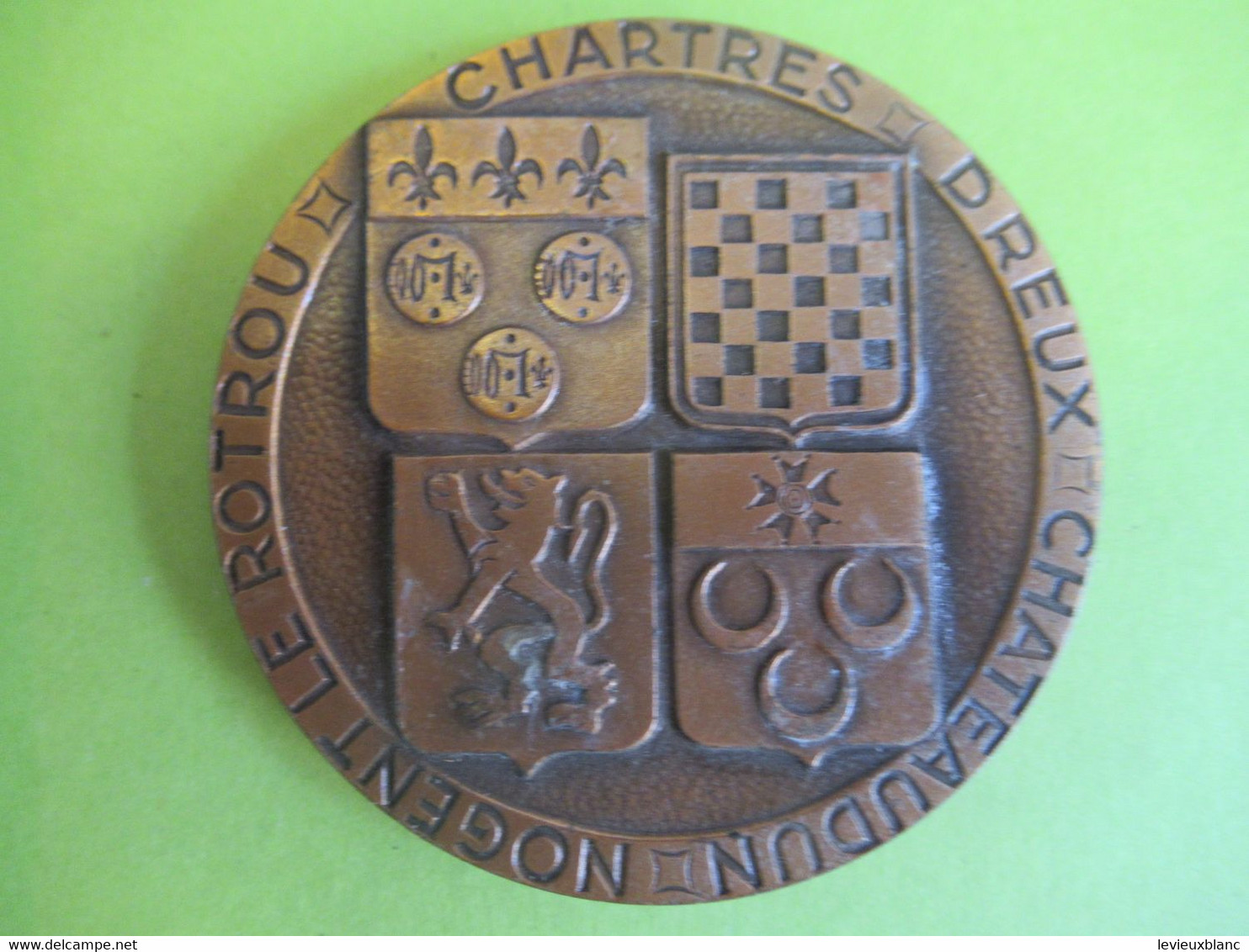 Médaille De Table Ancienne/ FNCPG/Unis Dans L'Amitié Pour La Paix/ EURE Et LOIR/Bronze /Vers   1970-90   MED404 - Professionnels / De Société