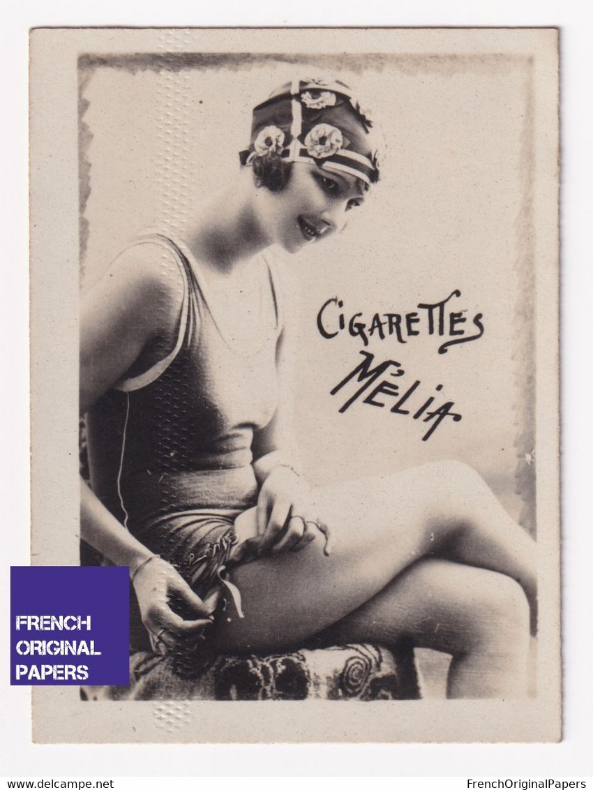 Cigarettes Mélia - Années 1925/30s - Photo Femme Sexy Pinup Lady Pin-up Woman Bikini Maillot De Bain Mode Folles A55-61 - Other Brands