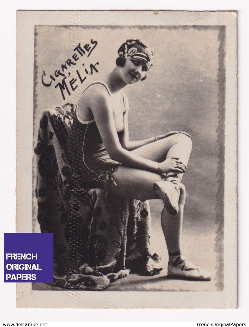 Cigarettes Mélia - Années 1925/30s - Photo Femme Sexy Pinup Lady Pin-up Woman Bikini Maillot De Bain Mode Folles A55-61 - Sigarette (marche)