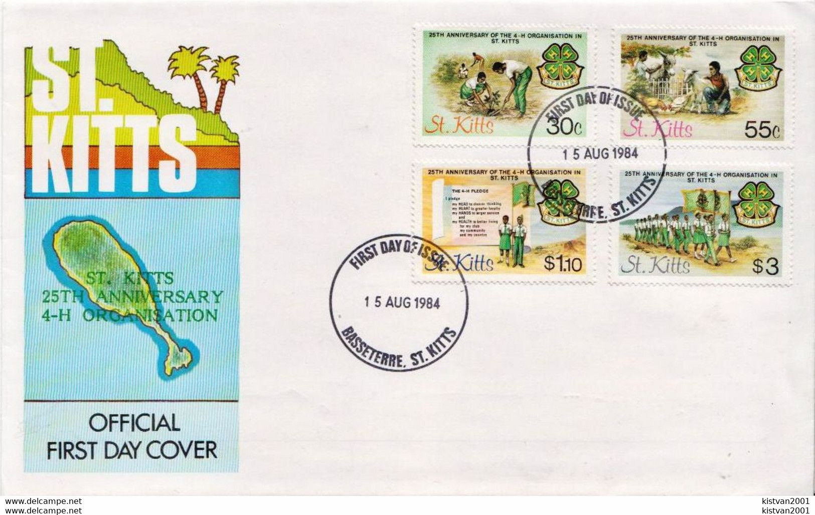 Nevis Overprinted Heron Stamp ( 40th Anniversary C.S.S.) On Special Cover And 4 More Items For Muramura - Cranes And Other Gruiformes