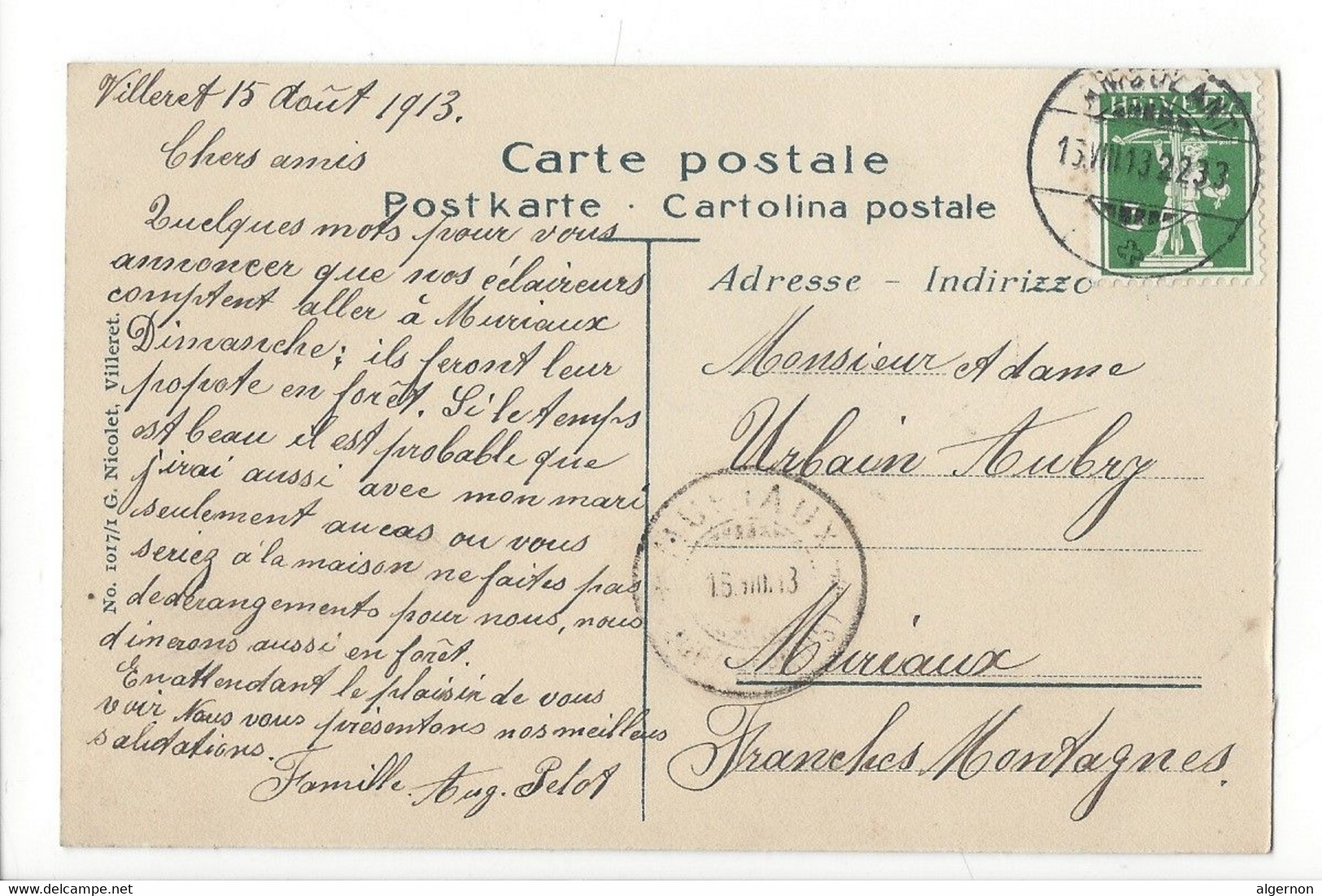 28329 - Villeret 1913 - Villeret