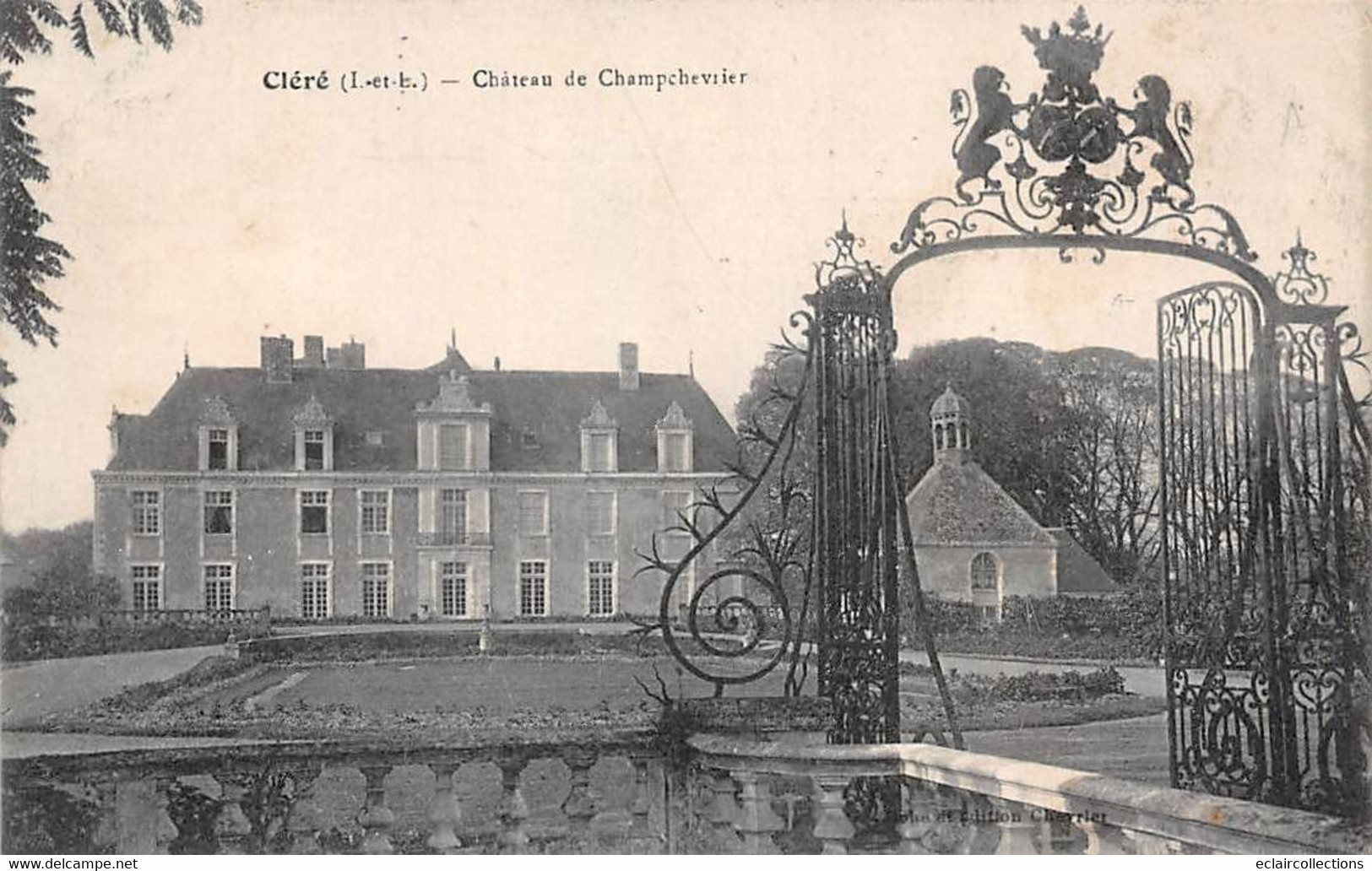 Cléré-les-Pins    37          Le Château De Champchevrier         (voir Scan) - Cléré-les-Pins