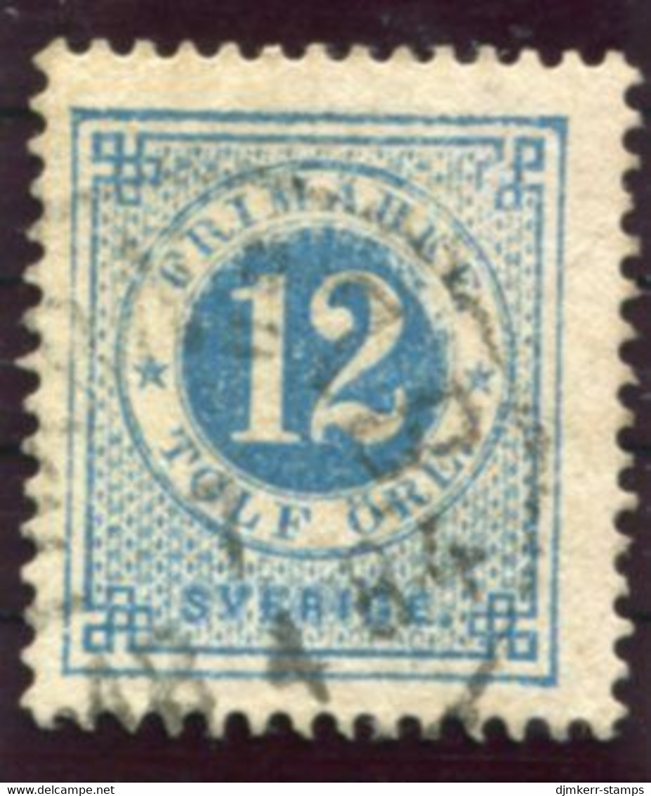 SWEDEN 1877 12 Öre  Perforated 13  Fine Used.  Michel 21B - Usados