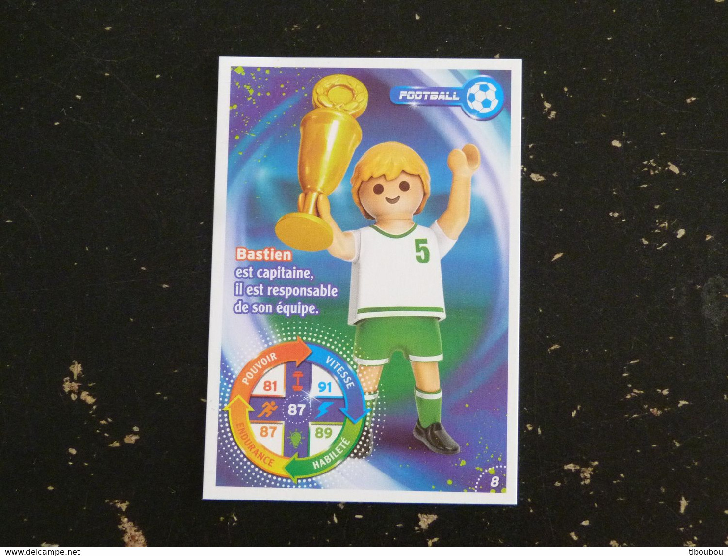 CARTE CARREFOUR PLAYMOBIL N° 08 - FOOTBALL - Autres & Non Classés