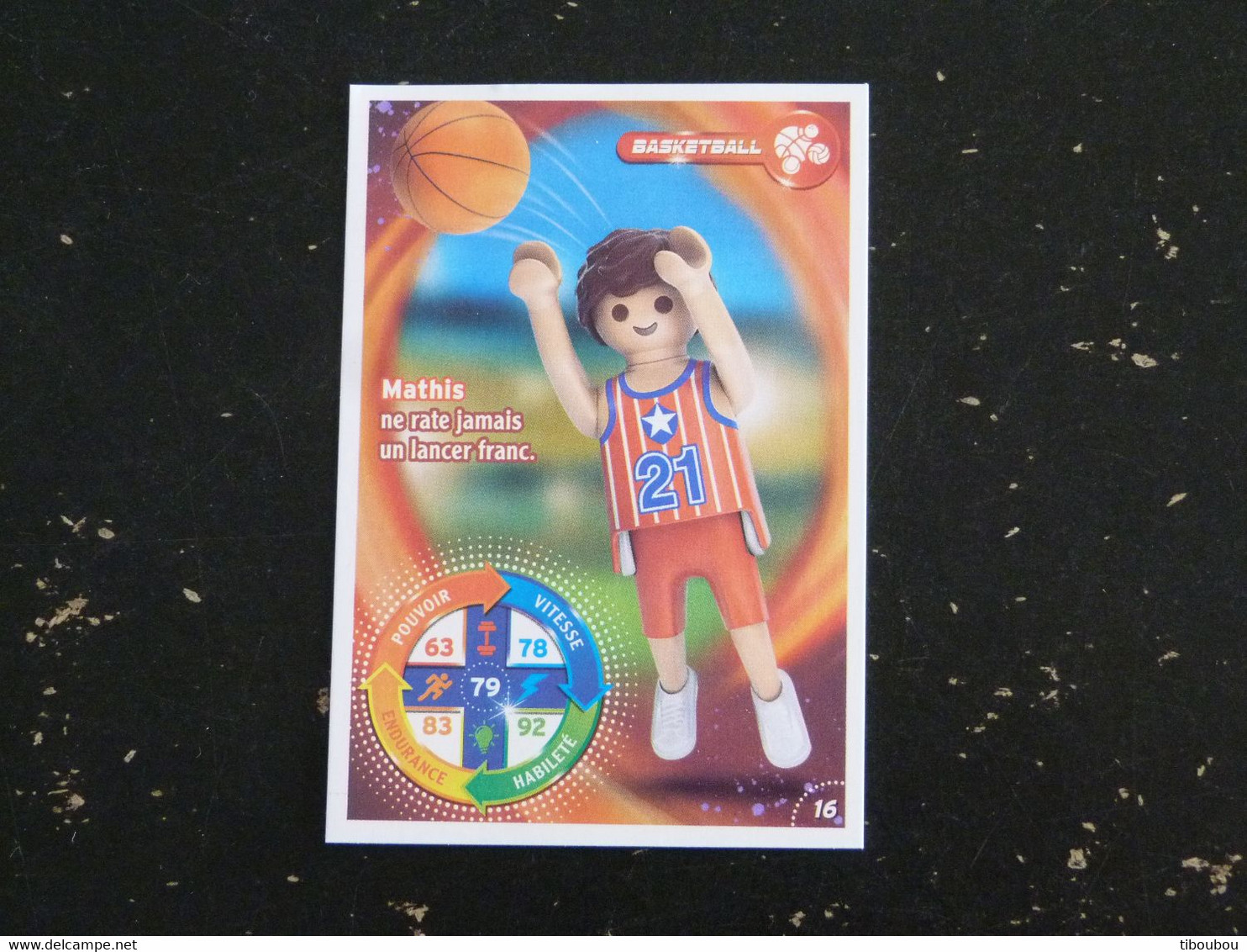 CARTE CARREFOUR PLAYMOBIL N° 16 - BASKET BALL - Autres & Non Classés