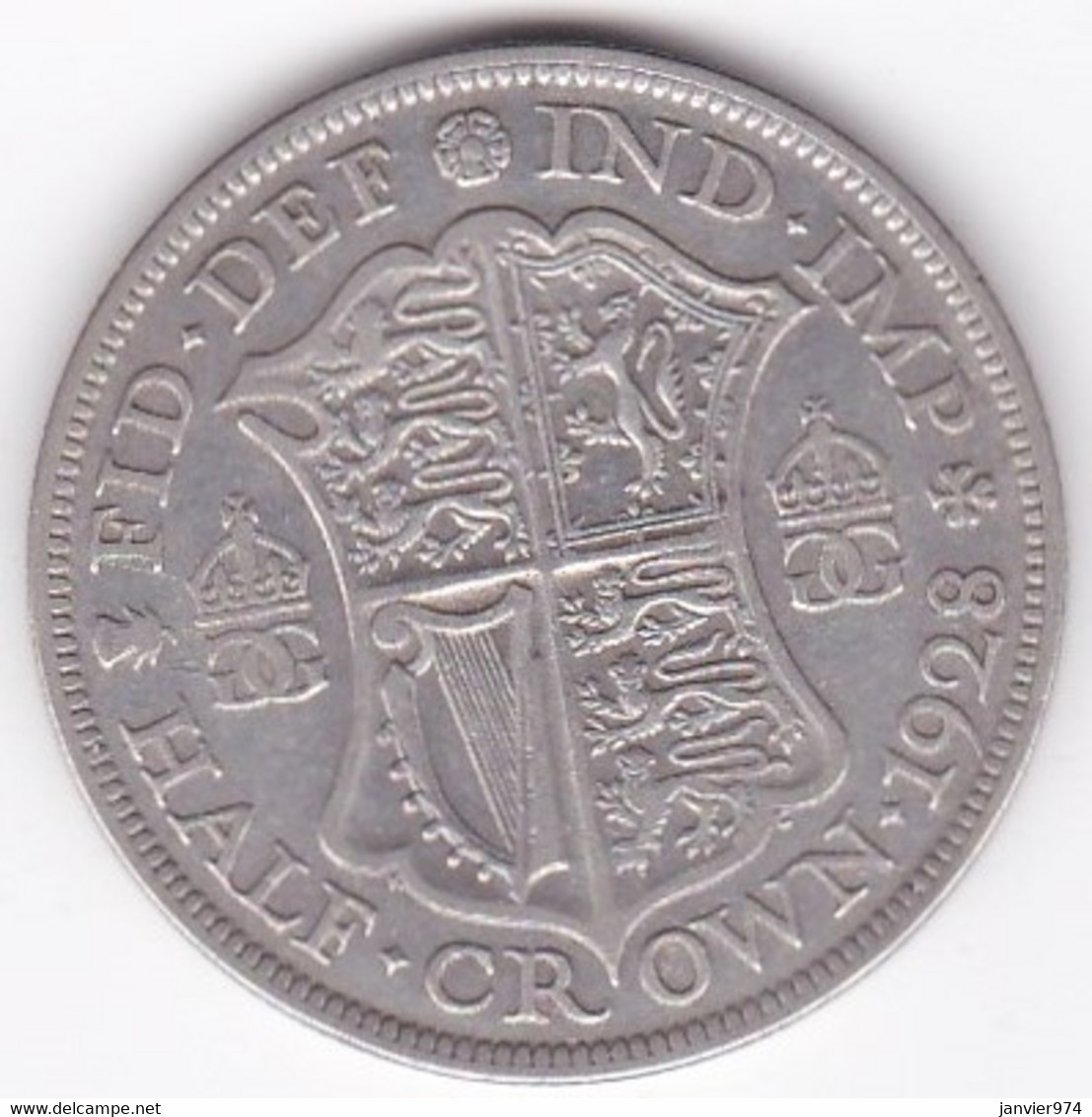Grande Bretagne. Half Crown 1928 . George V ,en Argent - K. 1/2 Crown
