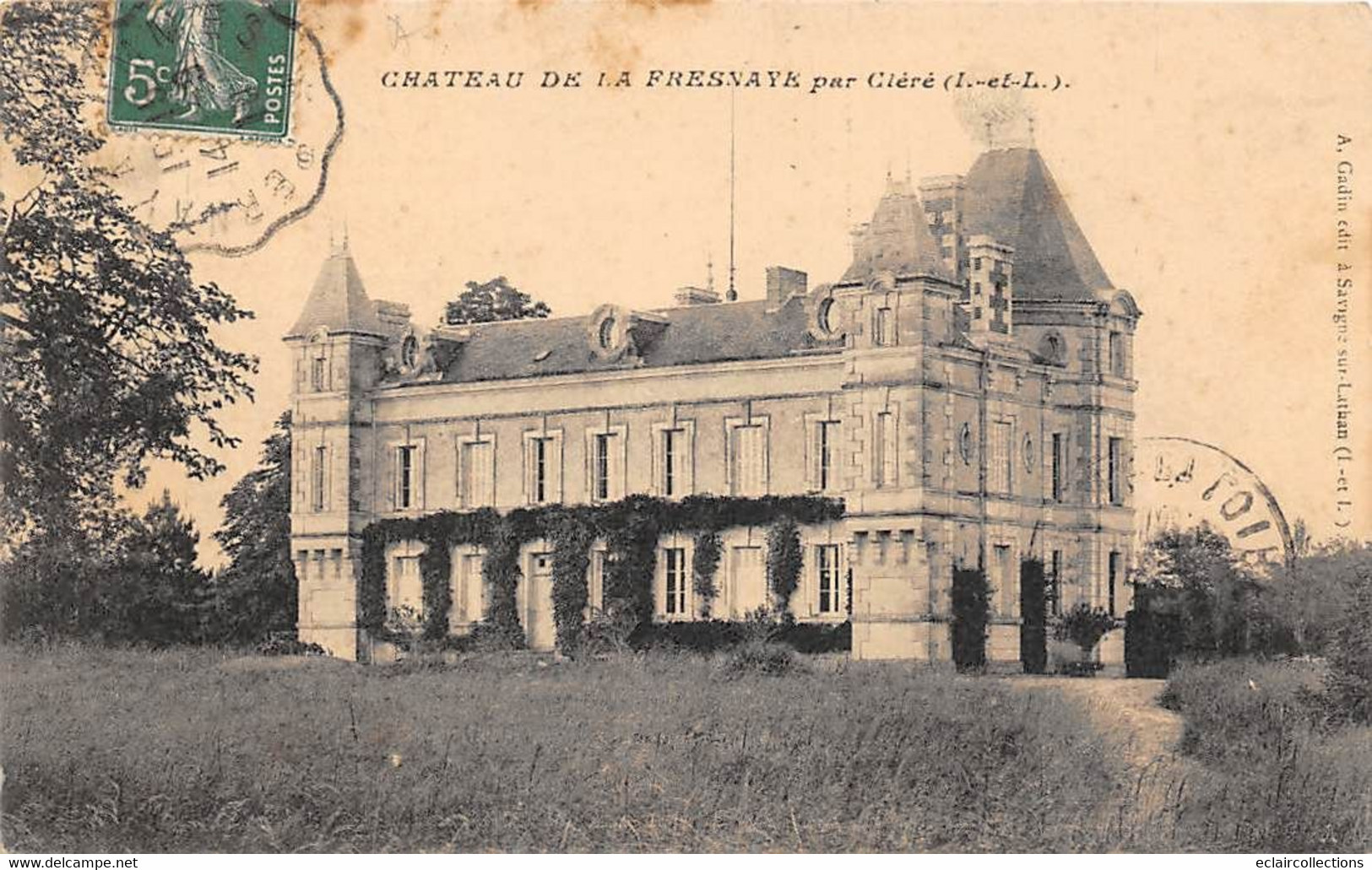 Cléré-les-Pins    37          Le Château De La Fresnaye     - 2 -      (voir Scan) - Cléré-les-Pins