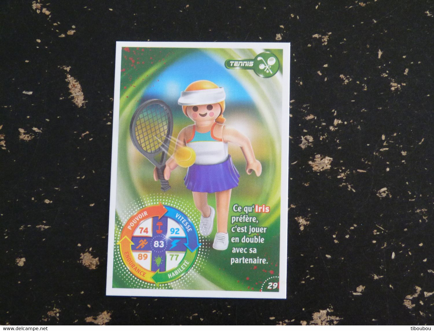 CARTE CARREFOUR PLAYMOBIL N° 29 - TENNIS - Andere & Zonder Classificatie