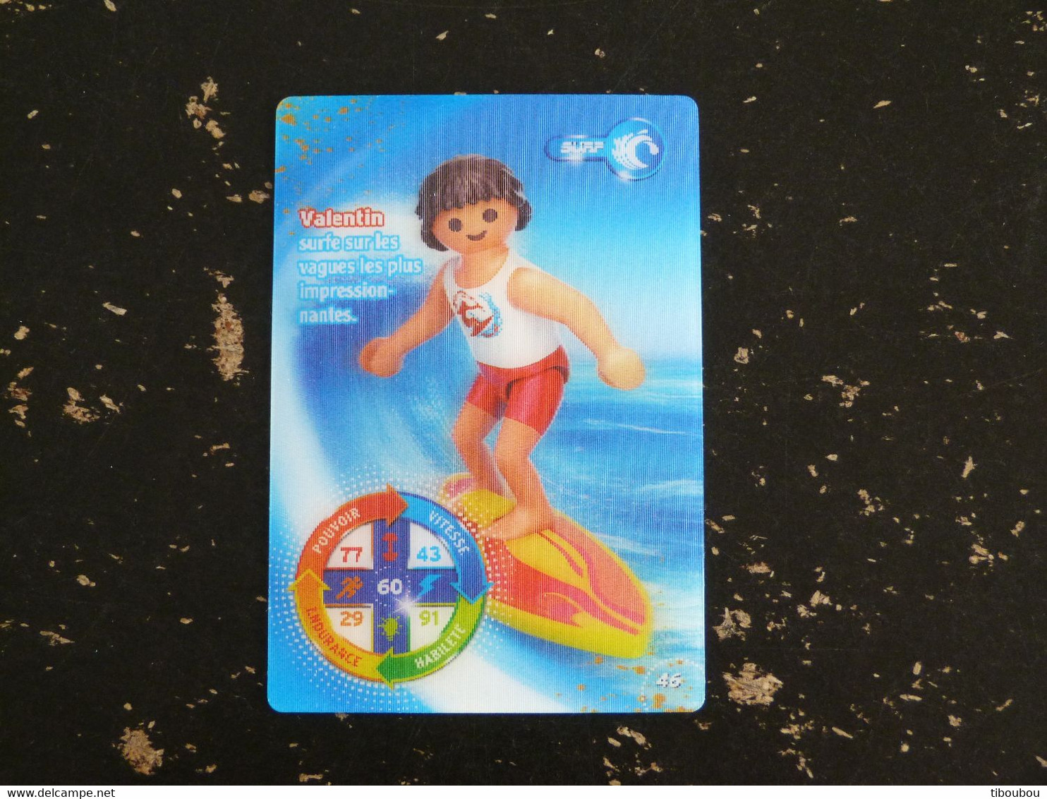 CARTE CARREFOUR PLAYMOBIL N° 46 - SURF - Other & Unclassified