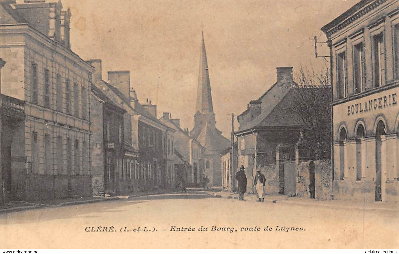 Cléré-les-Pins    37         Entrée Du Bourg; Route De Luynes. Boulangerie       (voir Scan) - Cléré-les-Pins