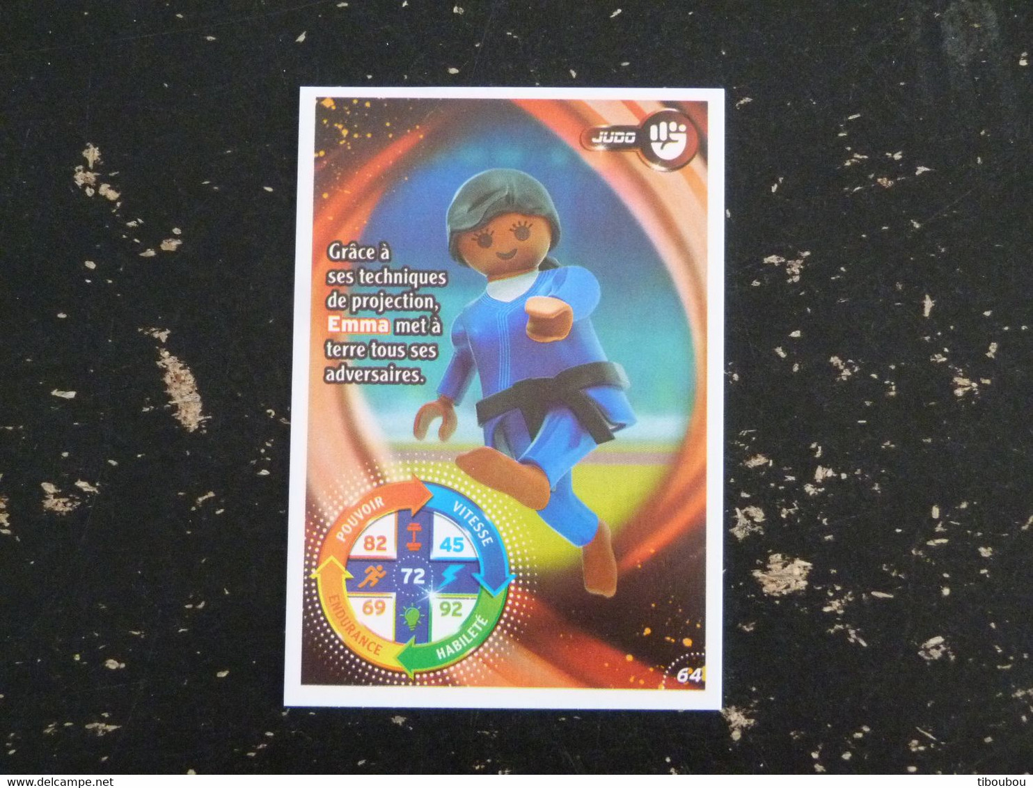 CARTE CARREFOUR PLAYMOBIL N° 64 - JUDO - Other & Unclassified