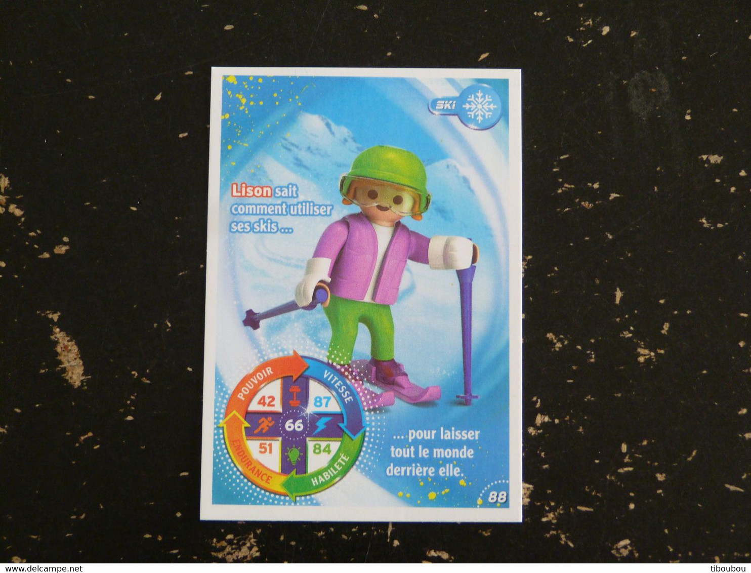 CARTE CARREFOUR PLAYMOBIL N° 88 - SKI - Andere & Zonder Classificatie