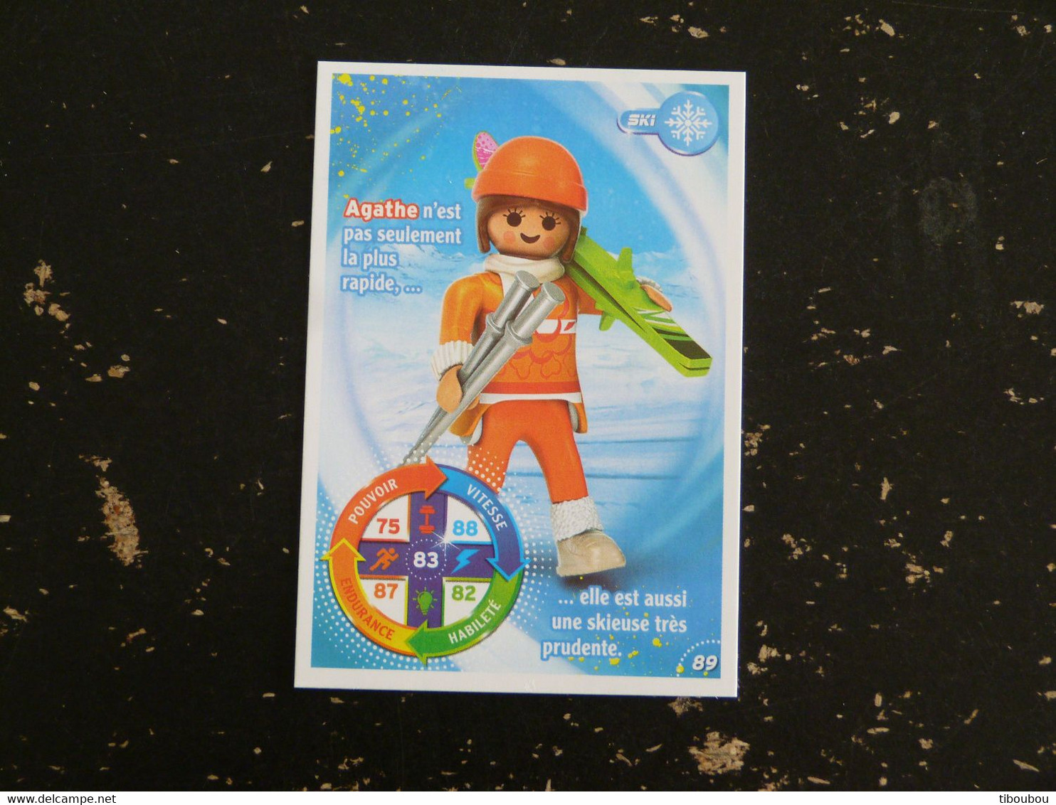 CARTE CARREFOUR PLAYMOBIL N° 89 - SKI - Other & Unclassified