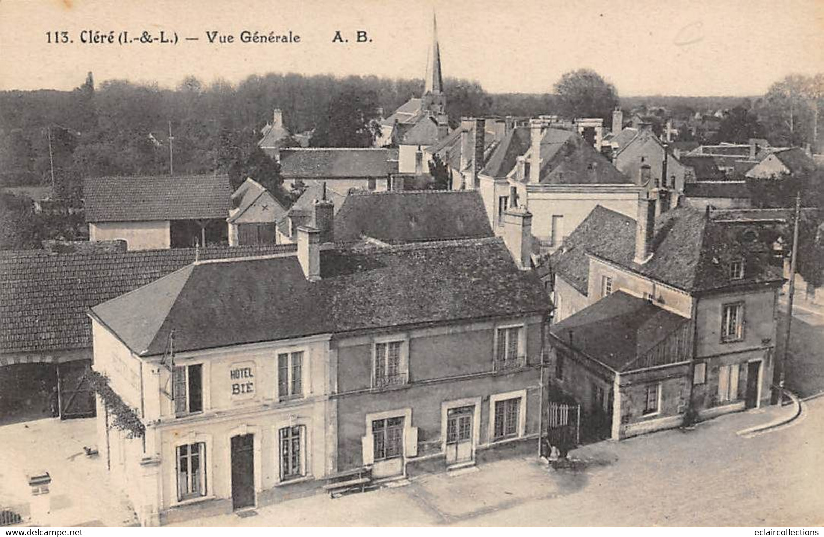 Cléré-les-Pins       37       Vue Générale     - 113 -     (voir Scan) - Cléré-les-Pins