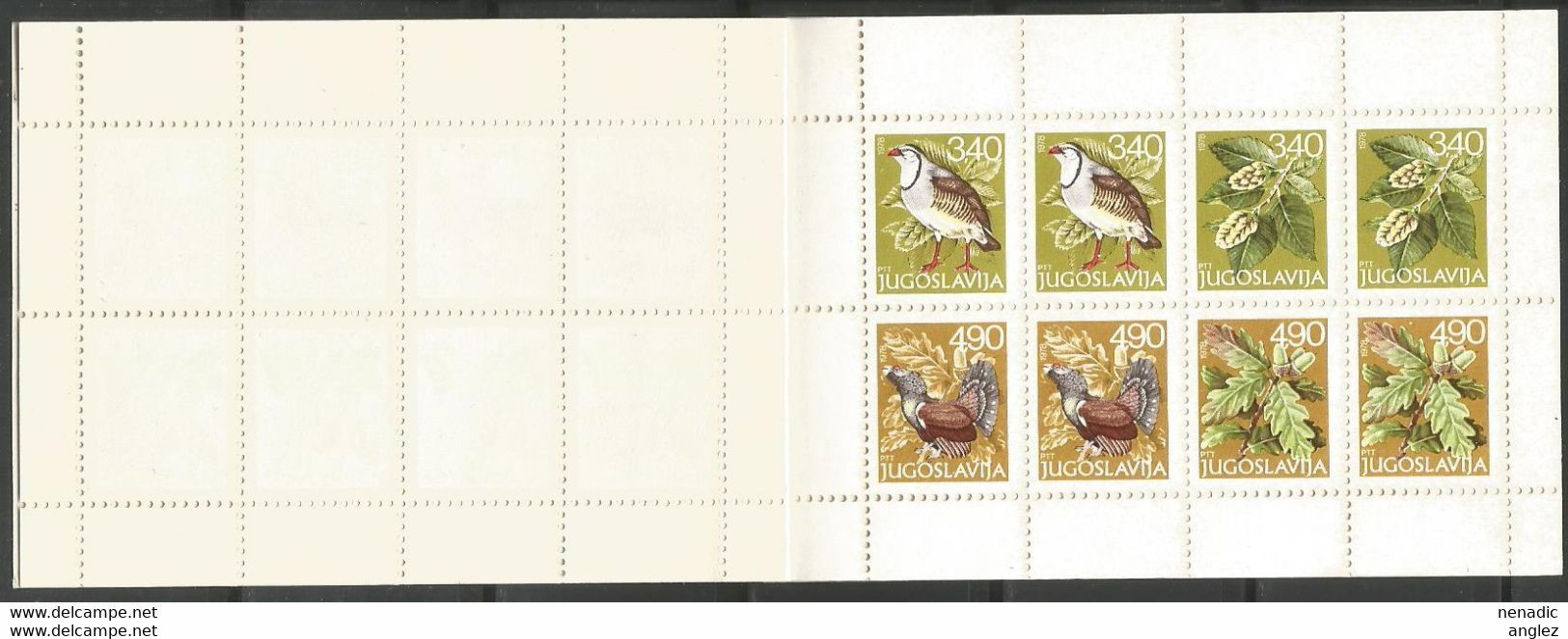 Yugoslavia - 1978 Flora & Fauna Booklet MNH - Postzegelboekjes