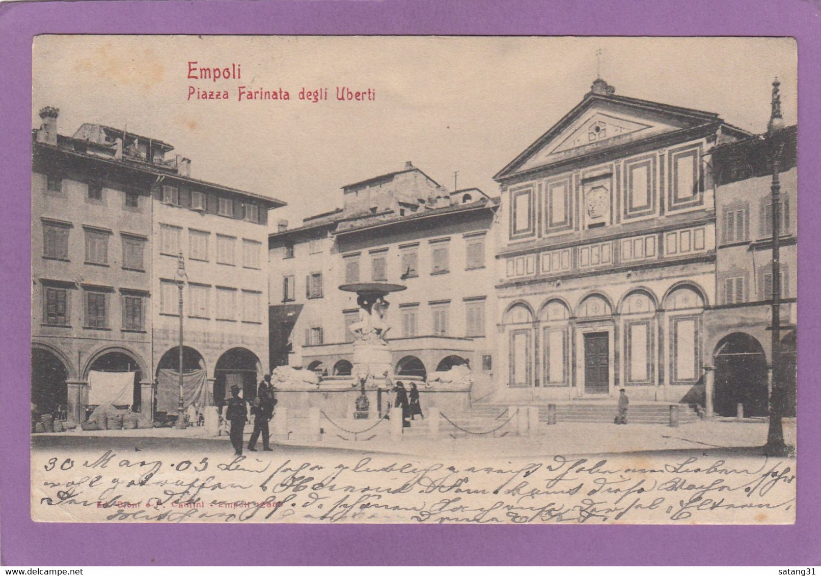 EMPOLI, PIAZZA FARINATA DEGLI UBERTI.1903. - Empoli