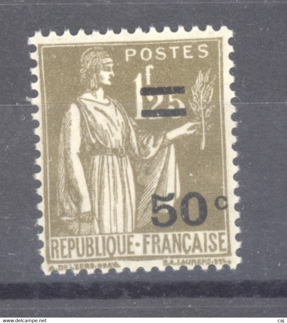France  :  Yv  298  **      ,    N2 - 1932-39 Vrede