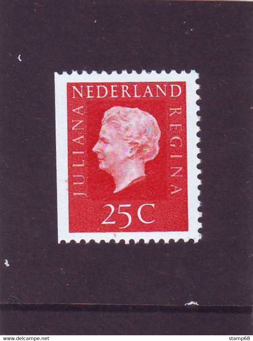 Nederland NVPH 939a Juliana Regina Links Ongetand Gewoon Papier 1969 MNH Postfris - Ongebruikt