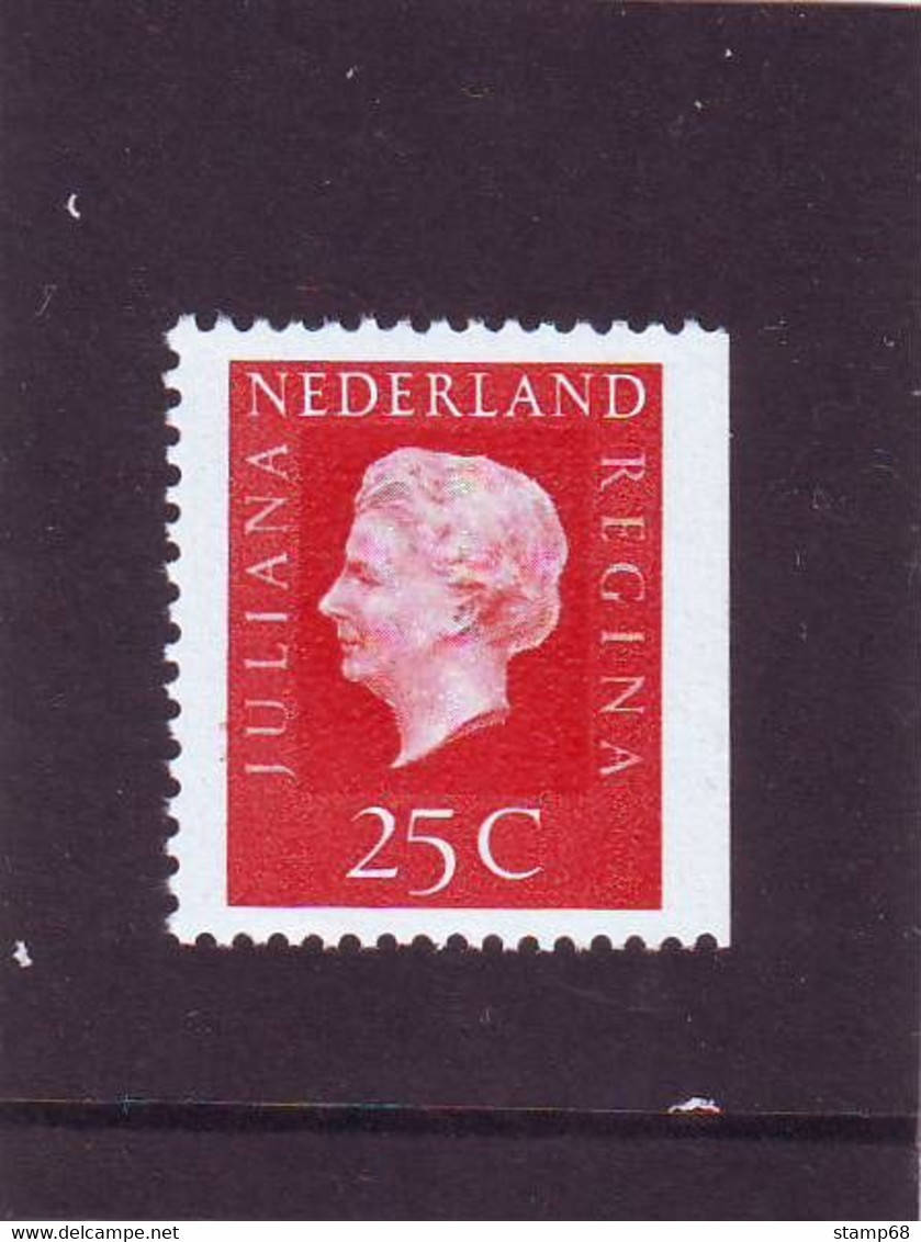 Nederland NVPH 939 Juliana Regina Rechts Ongetand Fosforescerend Papier 1969 MNH Postfris - Unused Stamps