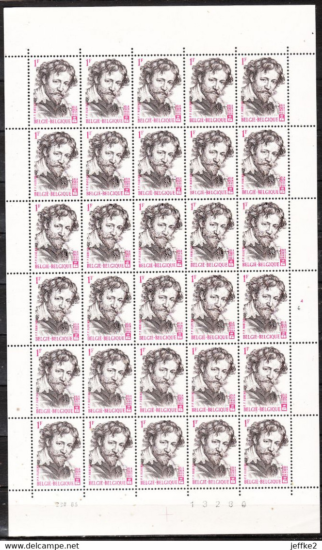 1322**  Pieter Paul Rubens - Feuille Complète - Planche 4 - MNH** - LOOK!!!! - 1961-1970