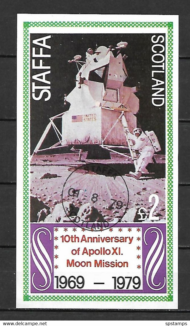 Staffa 1979 Space - APOLLO XI MS USED (DMS08) - Europa