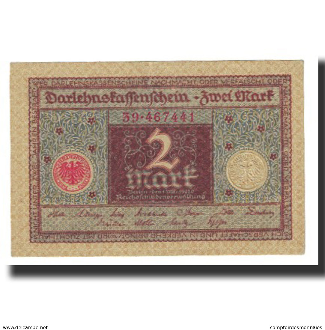 Billet, Allemagne, 2 Mark, 1920, 1920-03-01, KM:59, SPL - Deutsche Golddiskontbank