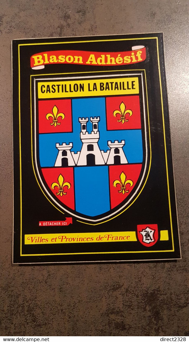 FRANCE - BLASON ECUSSON - CASTILLON LA BATAILLE - Other & Unclassified