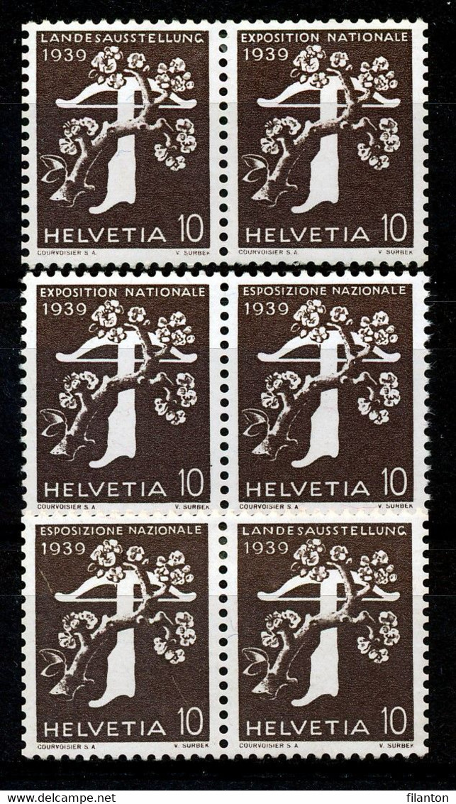 HELVETIA - Mi Nr W13+W15+W17 - Zusammendrucke Aus Rollenmarke - MH* - Coil Stamps