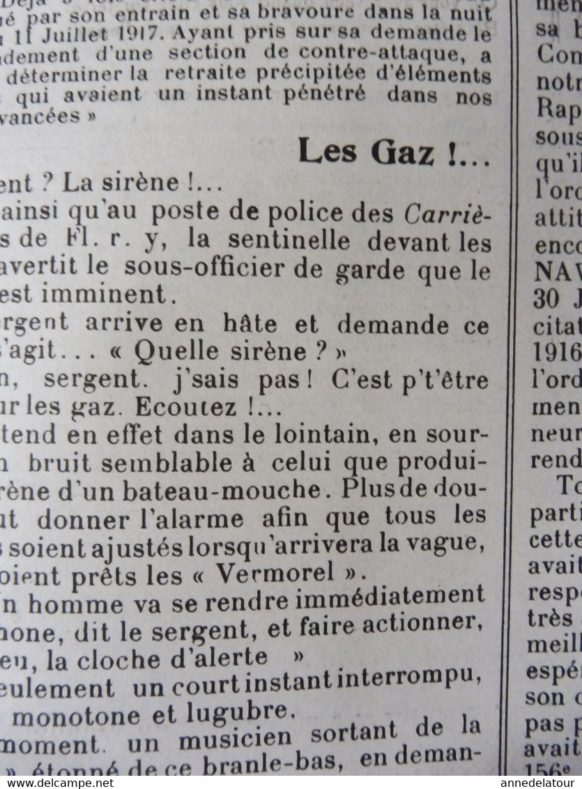 N° 12 LE POILU du 6-9 (Journal de Guerre du 69e de ligne) Le Tableau d'Honneur et les Citations; Humour; etc