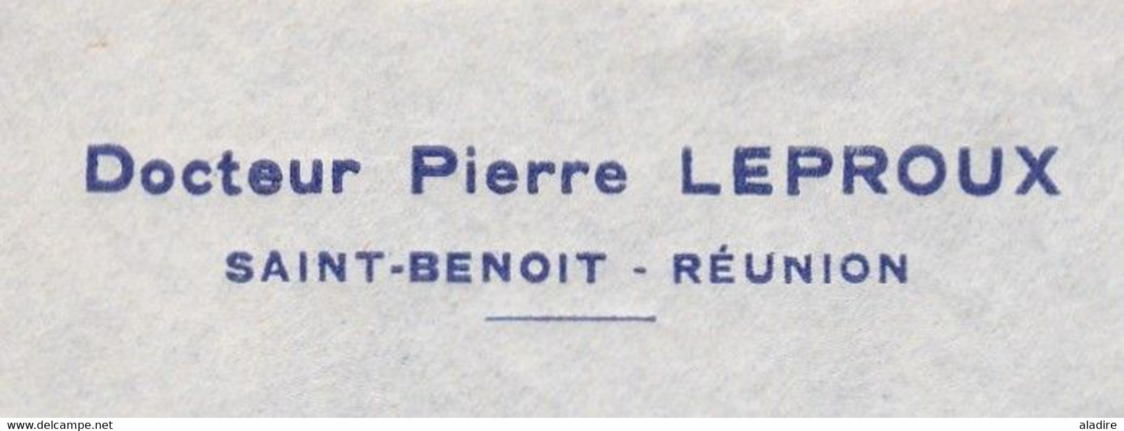 1957 - Enveloppe Par Avion De Saint Benoit, Réunion CFA Vers Nanterre, France - Basket Et Région Bordelaise - Briefe U. Dokumente