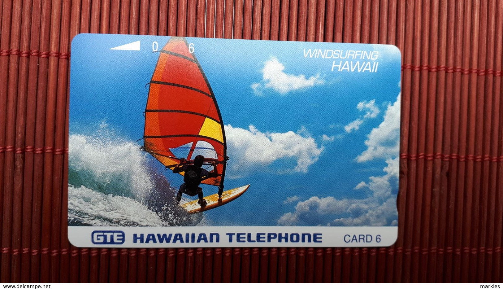 Phonecad Hawai Windsurfing (mint,New)  Rare - Hawaï