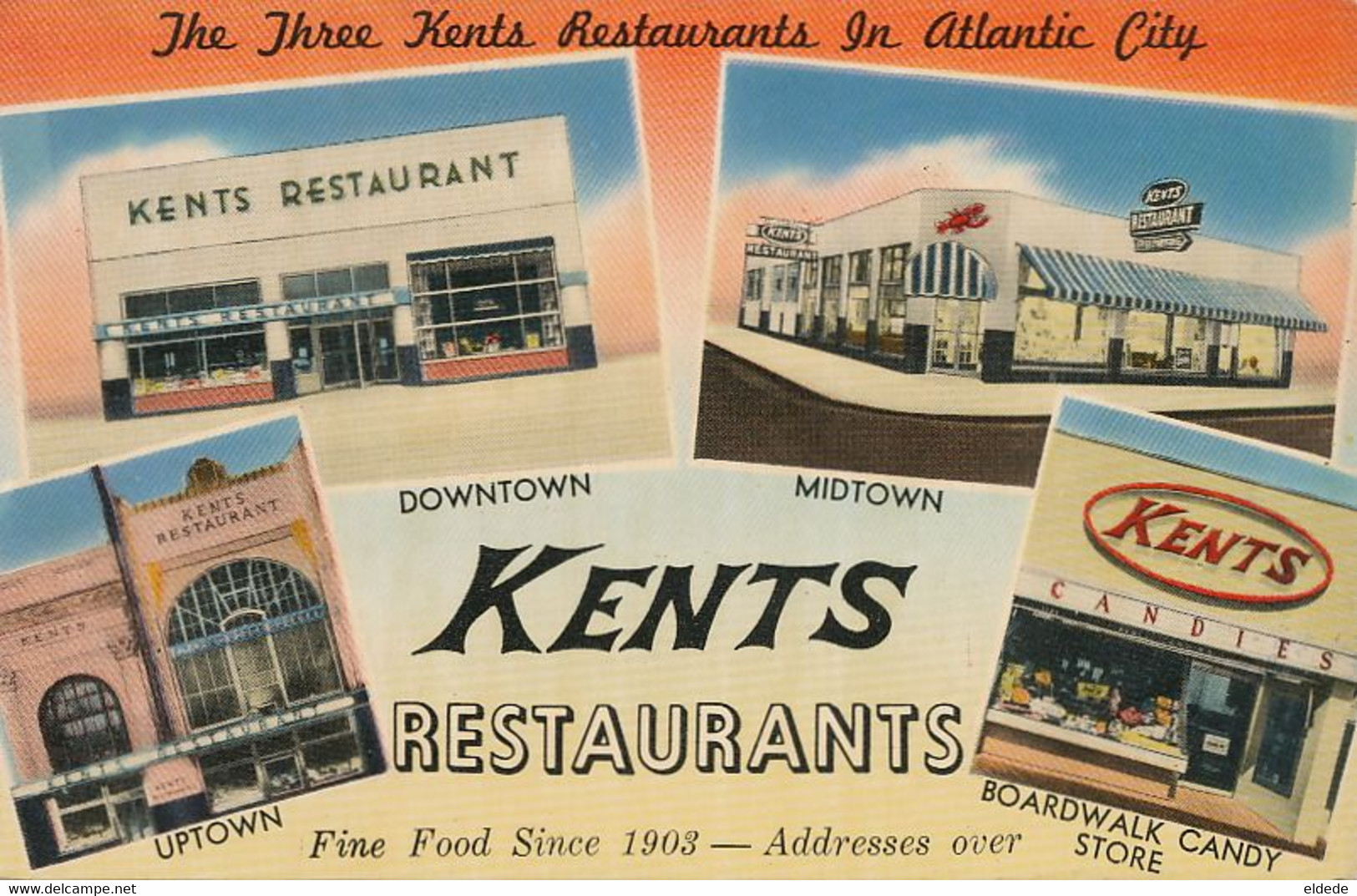 Atlantic City Kents Restaurants Candies Store - Atlantic City