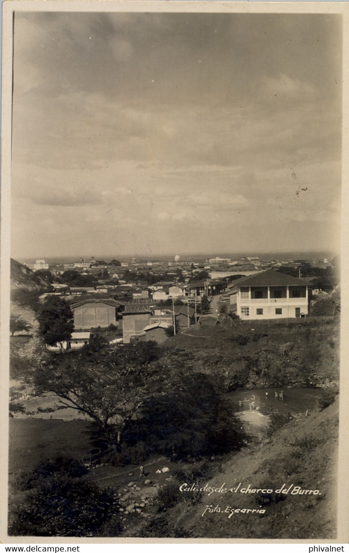 1932 , COLOMBIA , T.P. CIRCULADA , CALI - ALEMANIA , TRÁNSITO DE BUENAVENTURA , CALI DESDE EL CHARCO DEL BURRO - Colombia