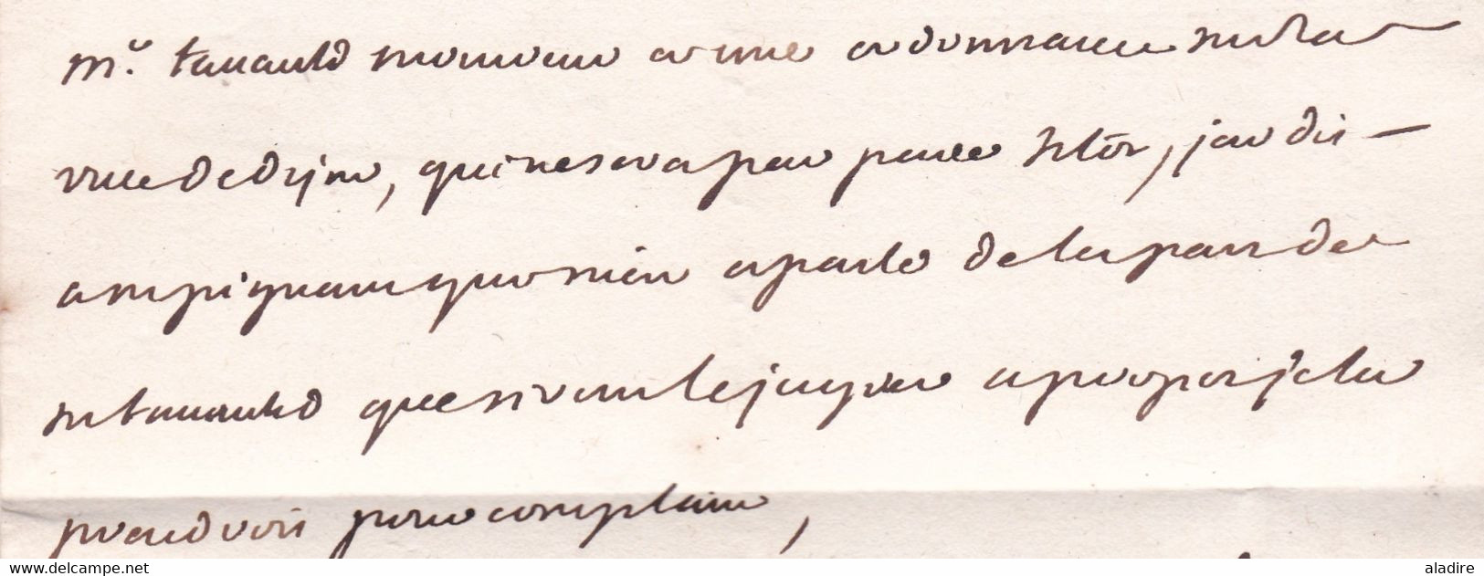 1744 - Lettre Pliée Avec Correspondance De Dijon Vers Beaune - Taxe 3 - Règne De Louis XV - 1701-1800: Precursors XVIII