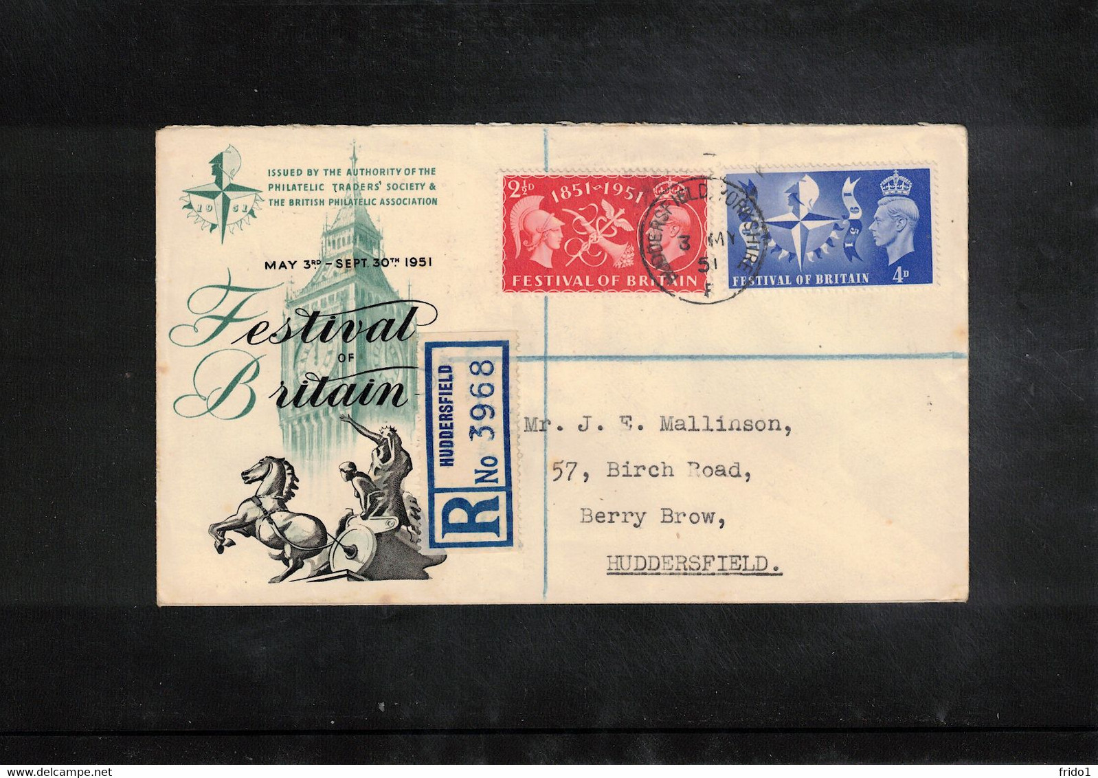 Great Britain 1951 Festival Of Britain FDC - ....-1951 Pre Elizabeth II