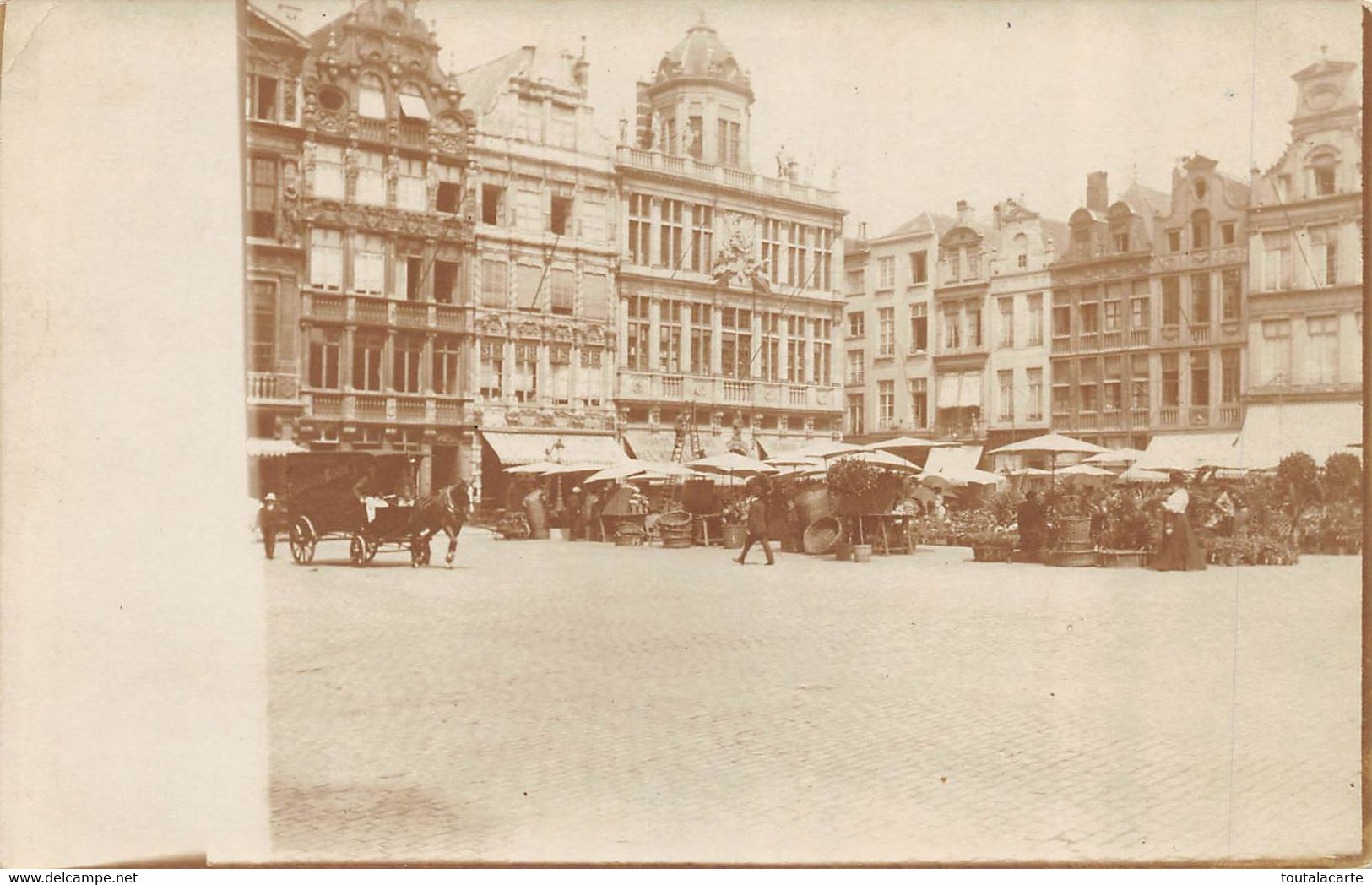 CARTE PHOTO BELGIQUE BRUXELLES Marché SUR LA GRAND PLACE - Markten