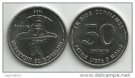 Nicaragua 50  Centavos 1983.  Sandino High Grade - Nicaragua