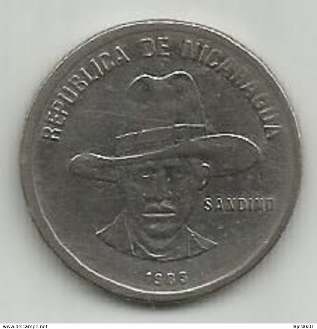 Nicaragua 50  Centavos 1983.  Sandino Vf - Nicaragua