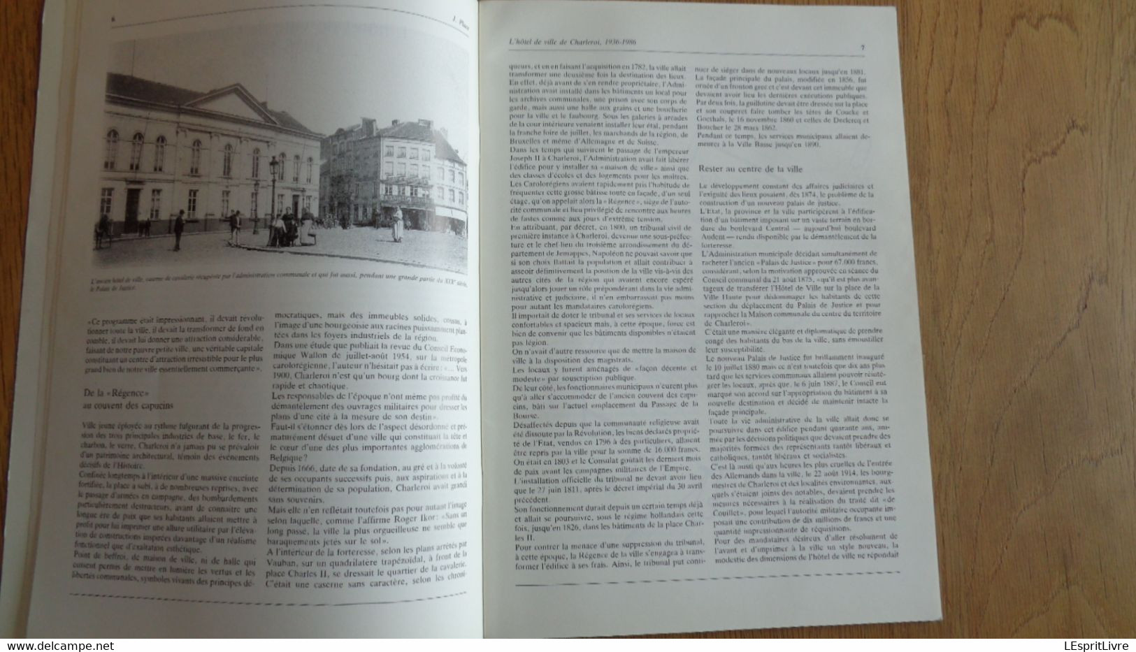 L' HOTEL DE VILLE DE CHARLEROI 1936 1986 Jean Place Régionalisme Hainaut  Histoire Architecture Carillon - Belgique