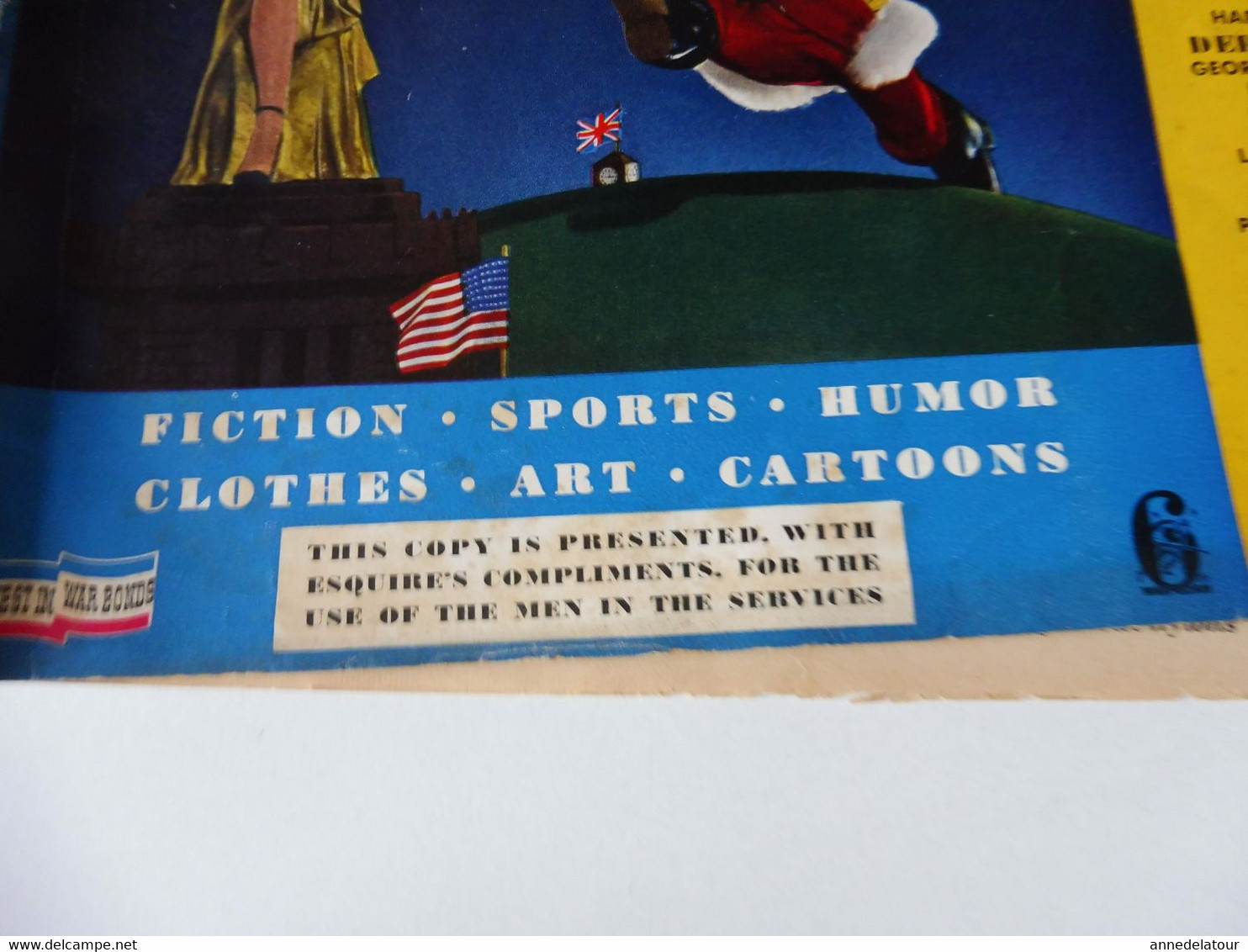 CHRISTMAS 1944  ESQUIRE : The magazine for men (Fiction-Sports-Humor -Clothes -Art-Cartoons