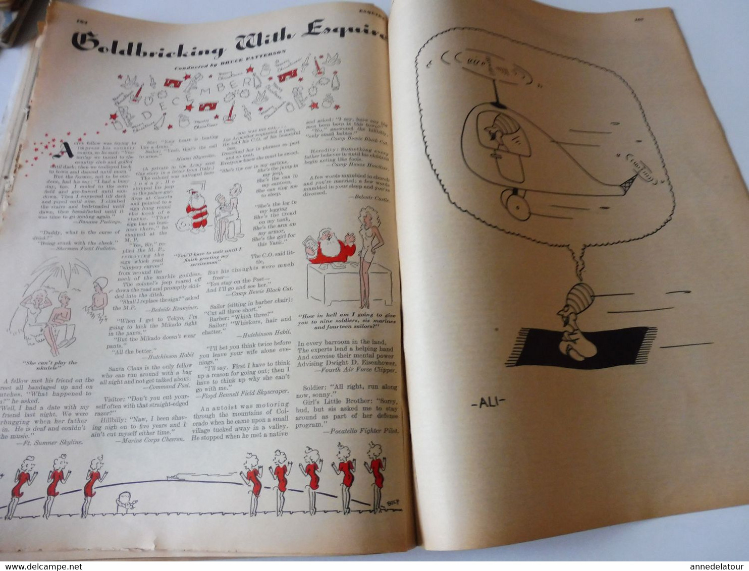 CHRISTMAS 1944  ESQUIRE : The magazine for men (Fiction-Sports-Humor -Clothes -Art-Cartoons