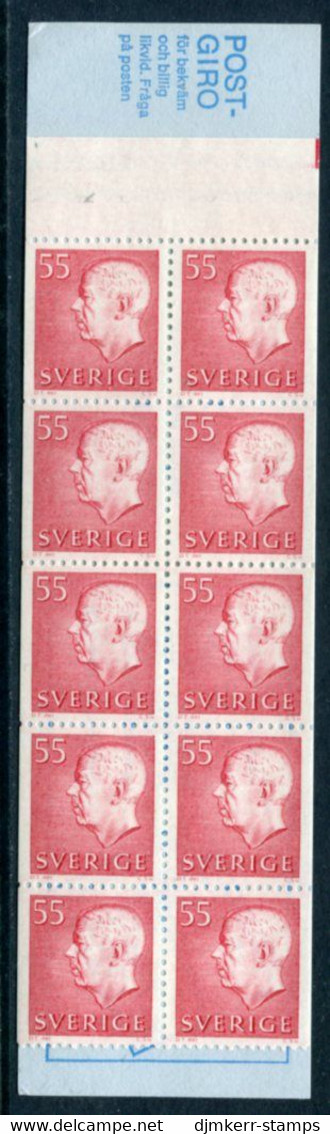 SWEDEN 1969 5.50 Kr Definitive Booklet MNH / **.  Michel 631 MH - 1951-80