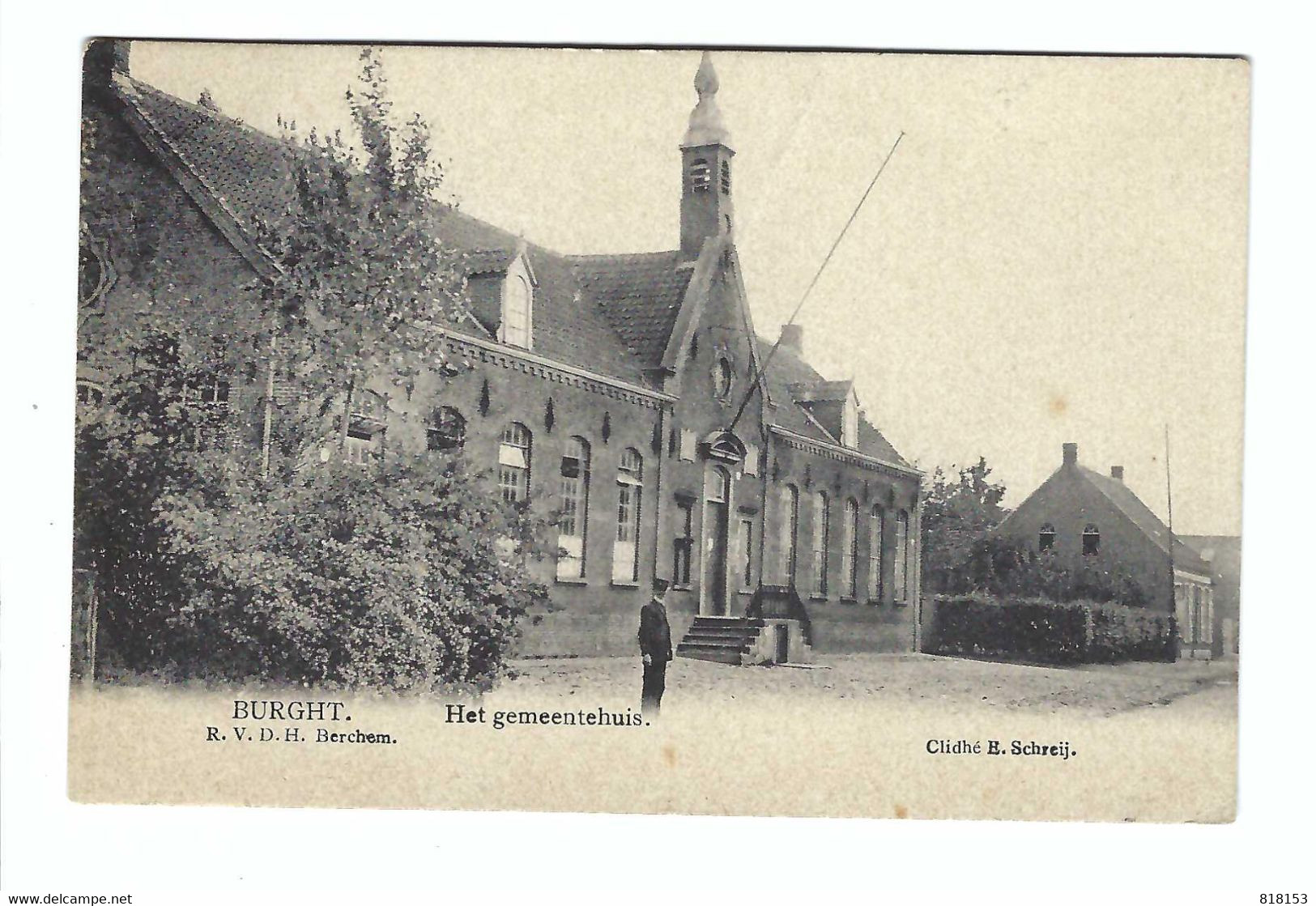 BURCHT  Het Gemeentehuis 1909 - Zwijndrecht