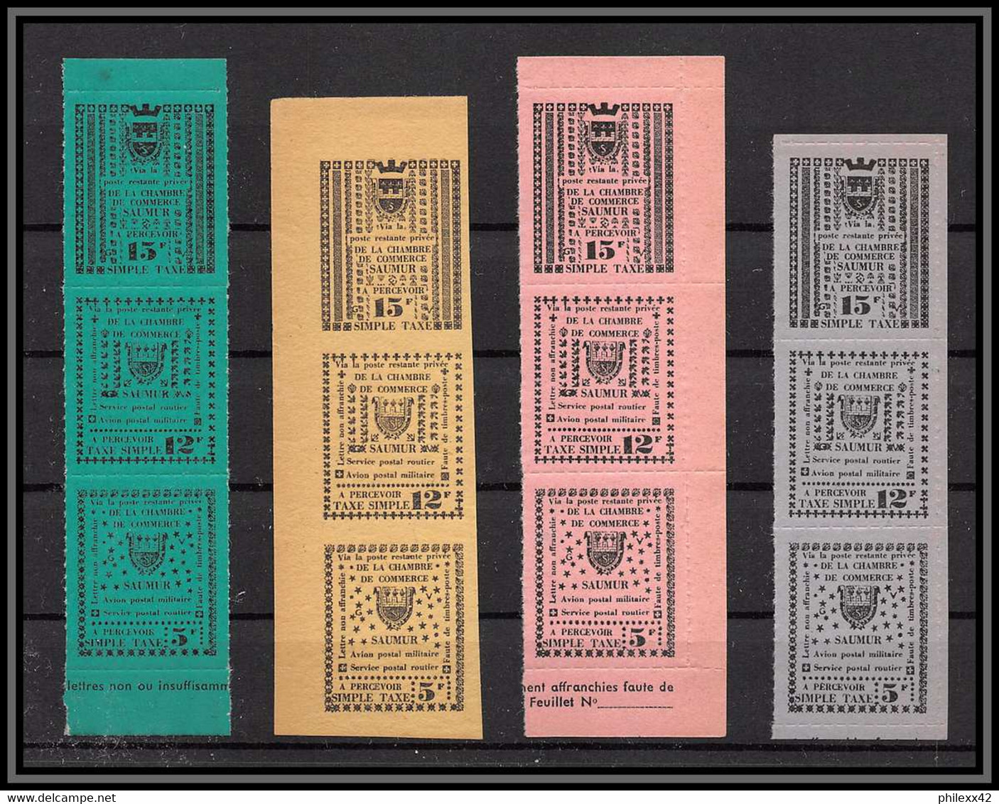 Départ 1 Euro - 85618/ Collection De Timbres De Grève - Saumur 1953 Bel Ensemble Cote +/- 1000 Euros - France - Verzamelingen