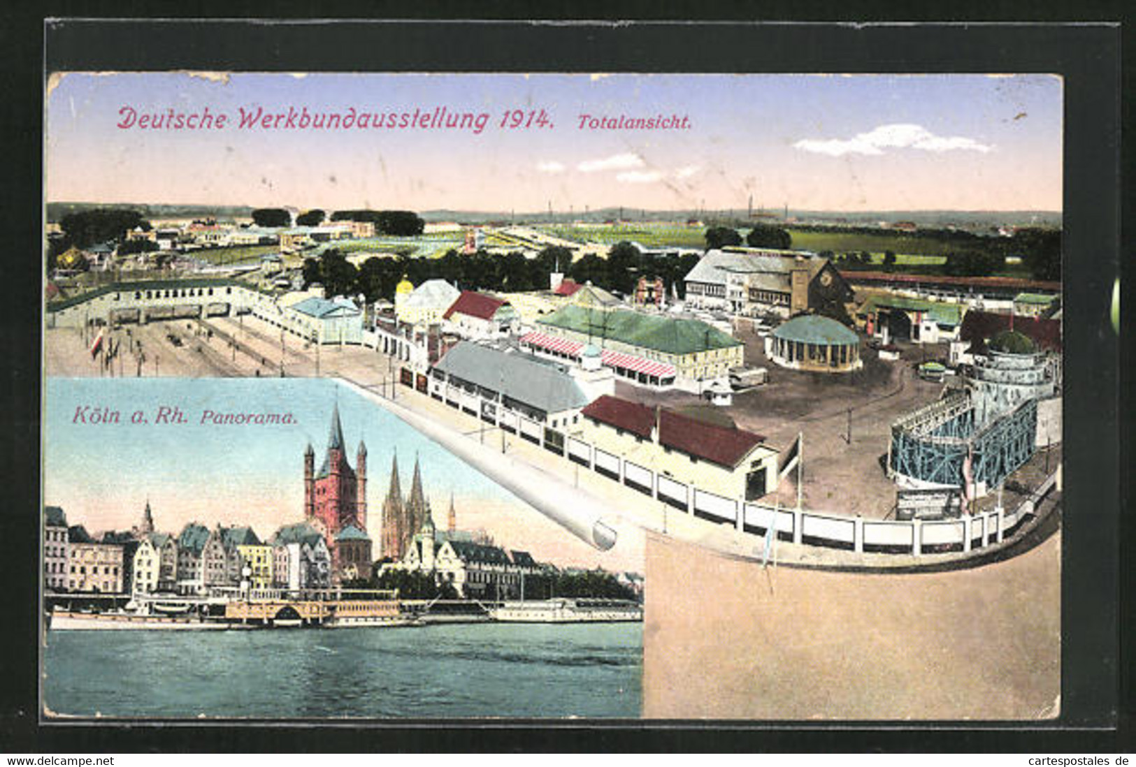 AK Köln, Werkbundausstellung 1914, Stadtpanorama, Totalansicht Des Ausstellungsgeländes - Expositions