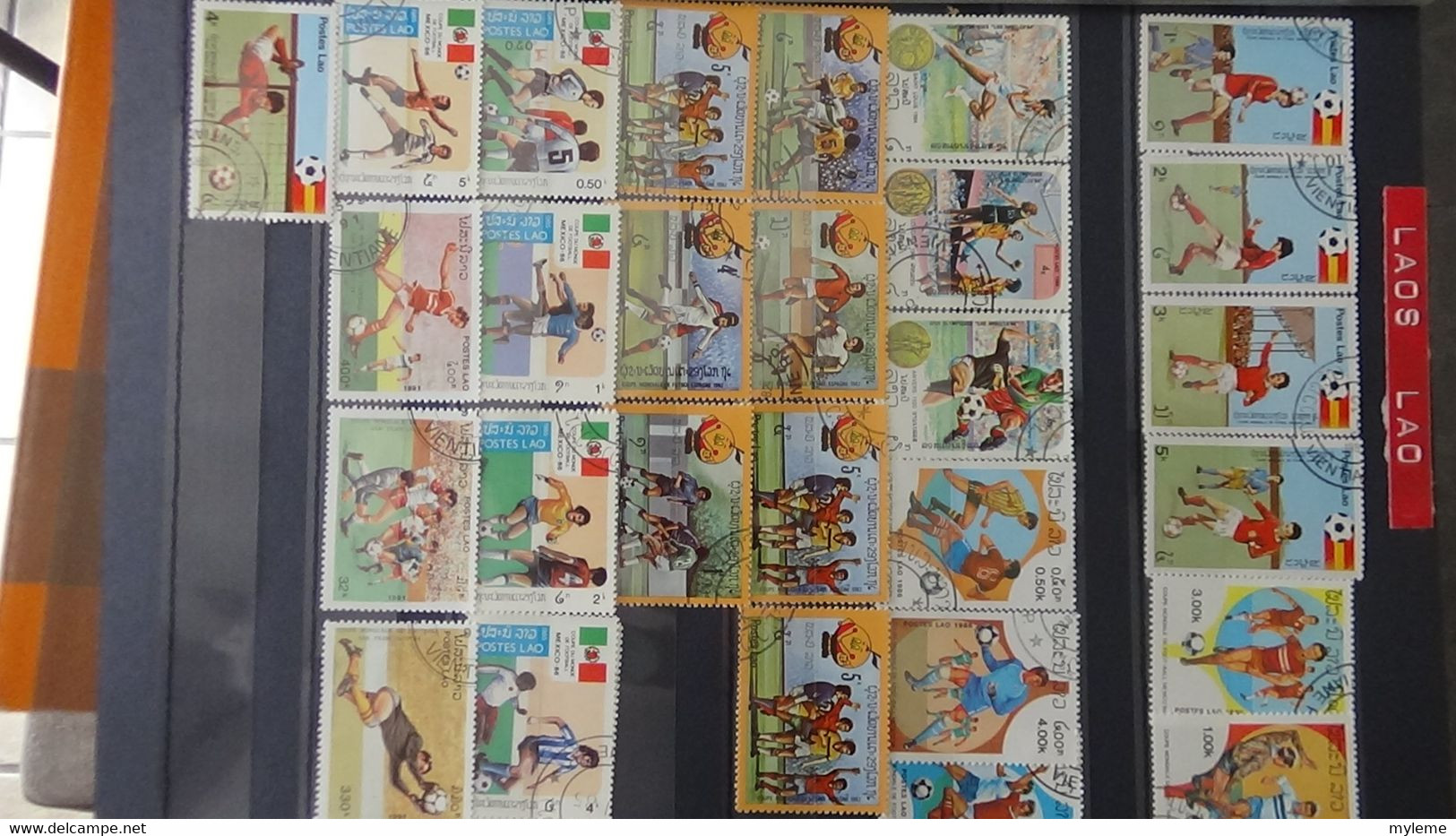 V101 Collection Du Laos Et Autres En Timbres Oblitérés . A Saisir!!! - Collections (with Albums)