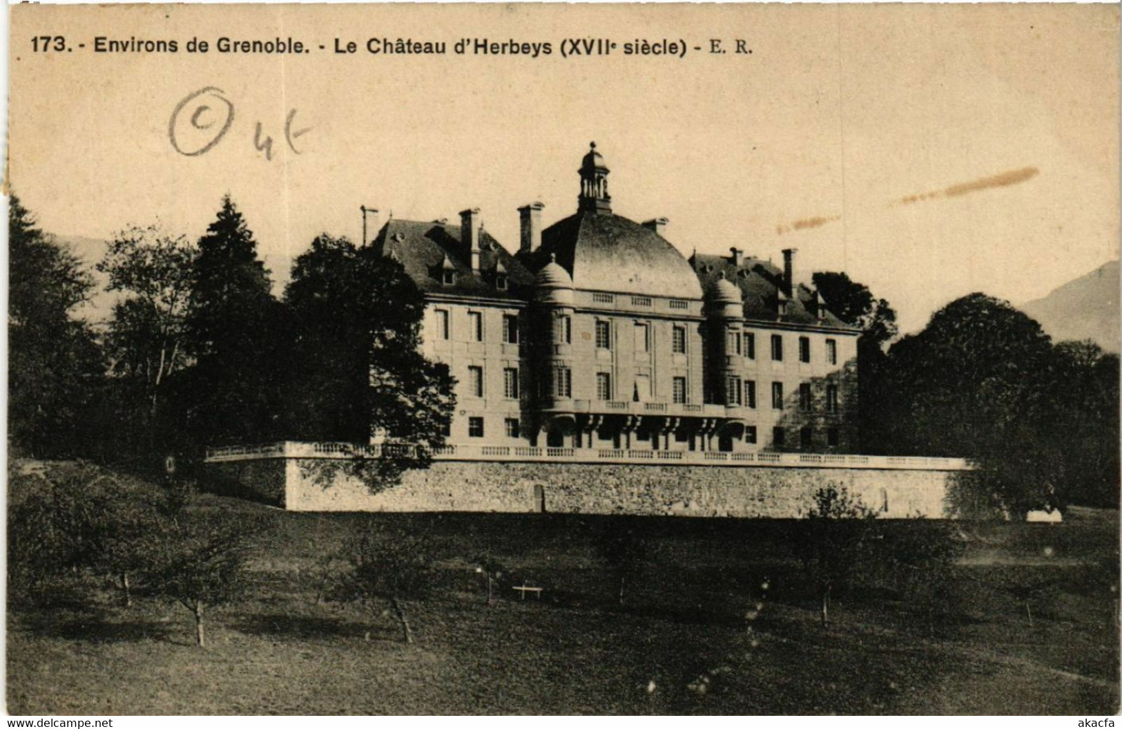 CPA AK GRENOBLE - Env. - Le Chateau D'Herbeys (489519) - Herbeys